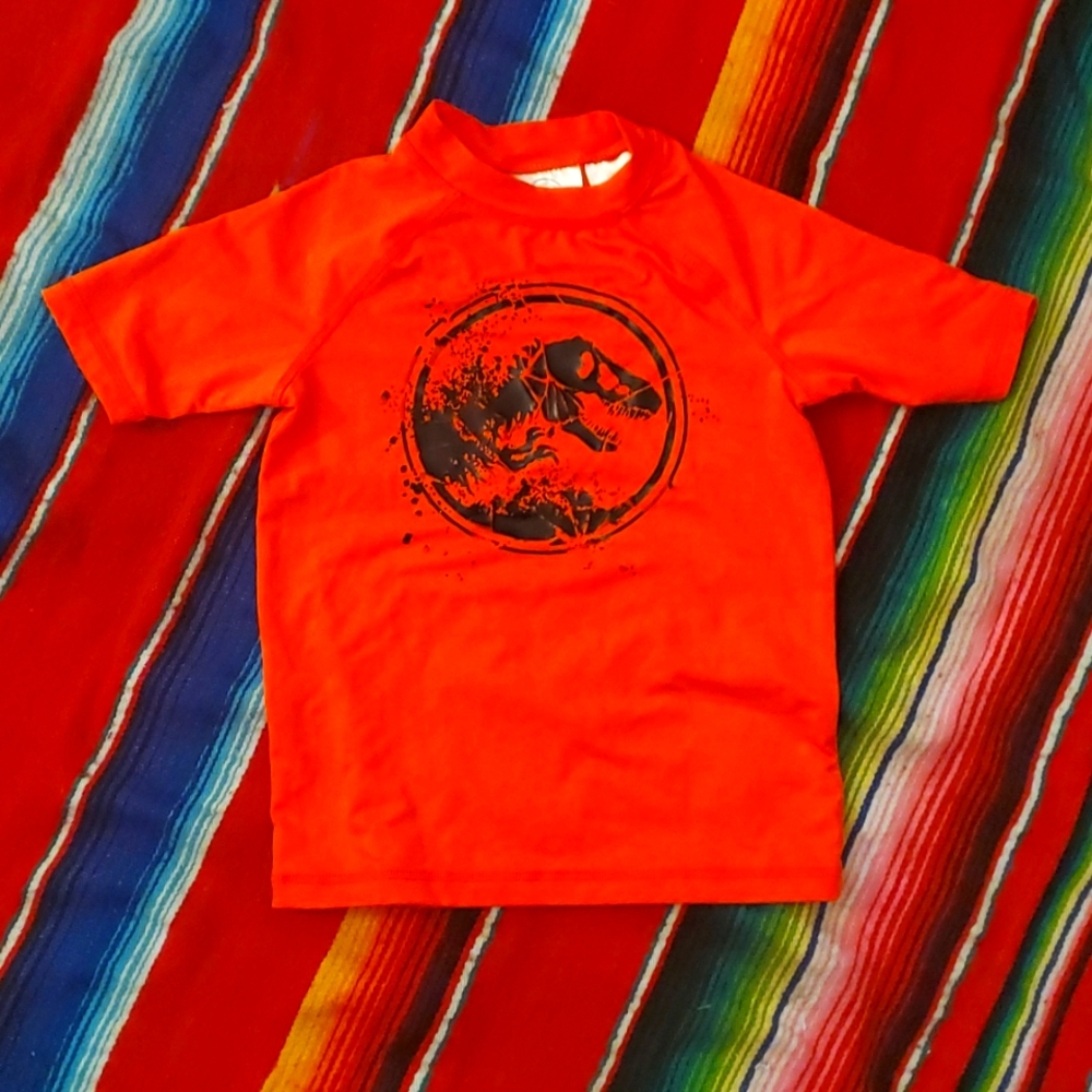 Boys Jurassic world rash guard